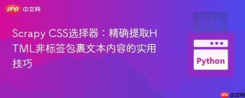 Scrapy CSS选择器：精确提取HTML非标签包裹文本内容的实用技巧