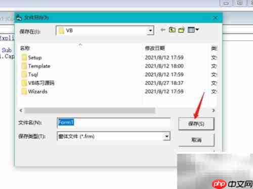 VB工程保存方法