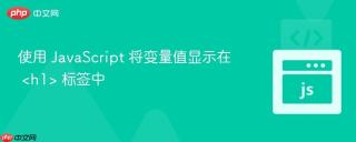 使用 javascript 将变量值显示在 <h1> 标签中