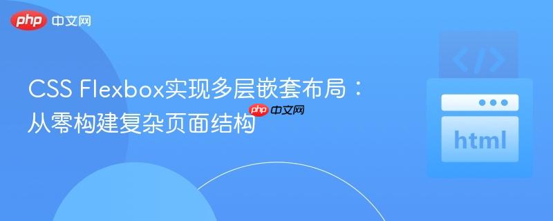 CSS Flexbox实现多层嵌套布局:从零构建复杂页面结构