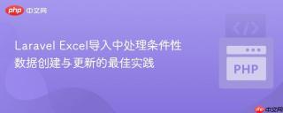 Laravel Excel导入中处理条件性数据创建与更新的最佳实践