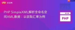 PHP SimpleXML解析含命名空间XML数据：以获取汇率为例