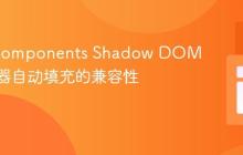 Web Components Shadow DOM与浏览器自动填充的兼容性挑战