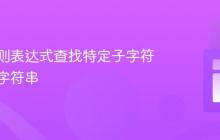 使用正则表达式查找特定子字符串后的字符串