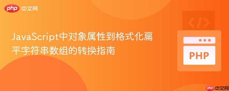 JavaScript中对象属性到格式化扁平字符串数组的转换指南