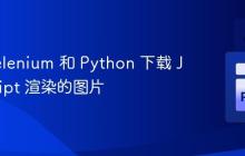 使用 Selenium 和 Python 下载 JavaScript 渲染的图片