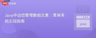 Java中动态管理数组元素：菜单系统实现指南