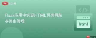 Flask应用中实现HTML页面导航与路由管理