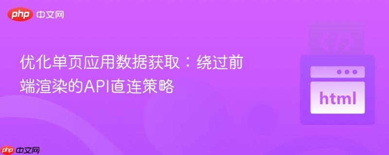 优化单页应用数据获取：绕过前端渲染的API直连策略