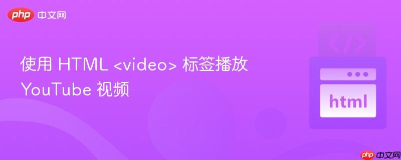 使用 html <video> 标签播放 <a   style=