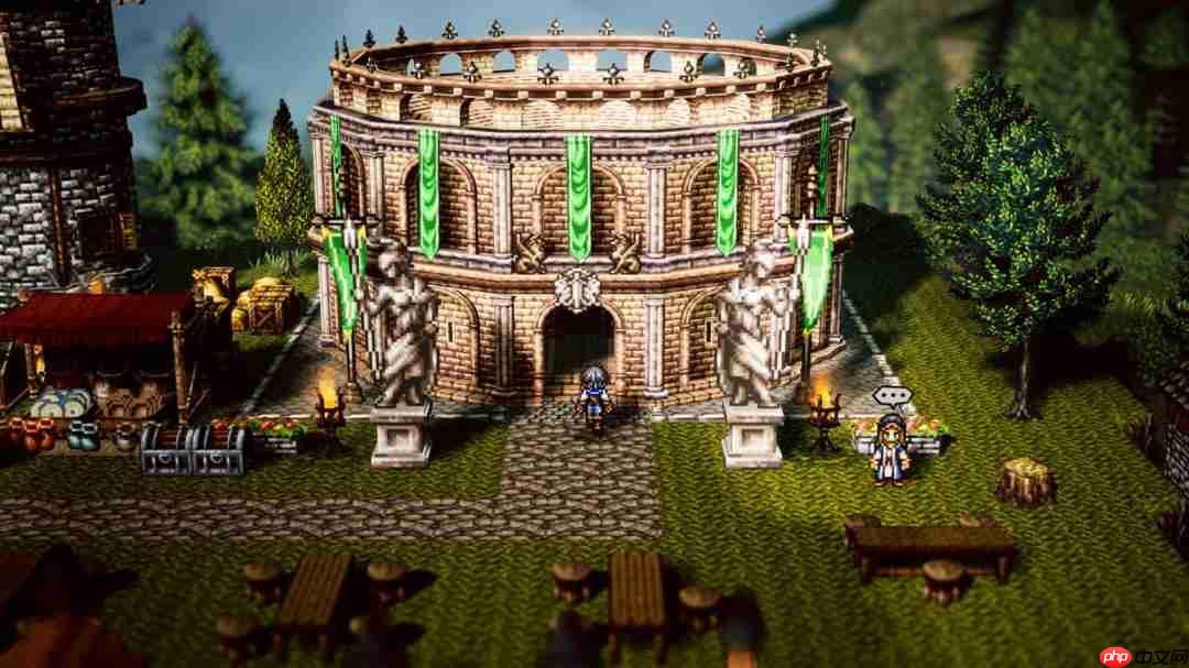 《歧路旅人0》新情报公开 游戏角色以及设施等