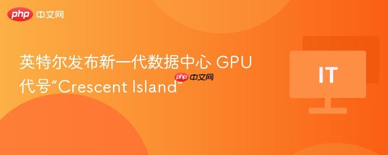 英特尔发布新一代数据中心 gpu 代号“crescent island”
