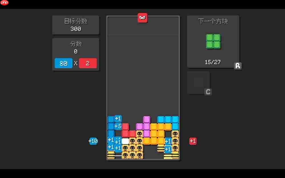 《爆连方块》新品节Demo公开:肉鸽+俄罗斯方块有没有搞头?