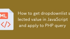 如何在JavaScript中獲取下拉列表選中值并應(yīng)用于PHP查詢