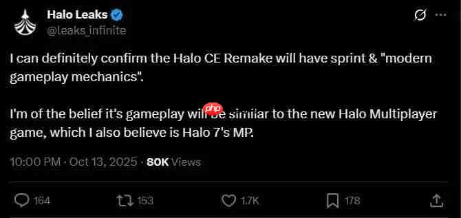 曝《光环:战斗进化》重制版采用现代游戏机制