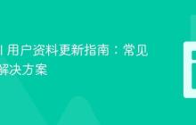 Laravel 用户资料更新指南：常见问题与解决方案