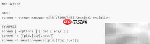 screen命令使用指南