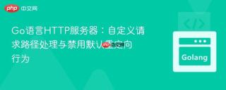 Go语言HTTP服务器：自定义请求路径处理与禁用默认重定向行为