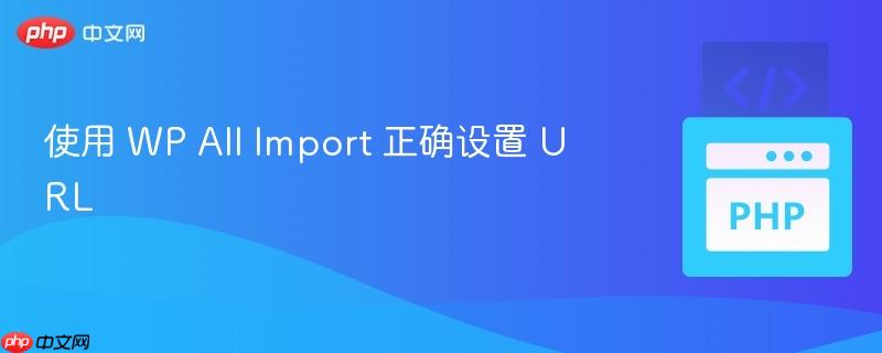 使用 wp all im<em></em>port 正确设置 url