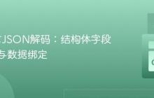 Go语言JSON解码:结构体字段可见性与数据绑定