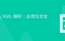 Golang XML 解析：处理包含空格的值