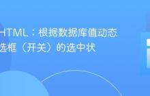 PHP与HTML:根据数据库值动态控制复选框(开关)的选中状态