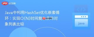 Java中利用HashSet优化嵌套循环：实现O(N)时间复杂度的对象列表比较