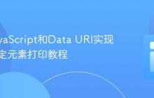 利用JavaScript和Data URI实现网页特定元素打印教程