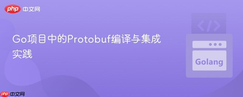 Go項目中的Protobuf編譯與集成實踐
