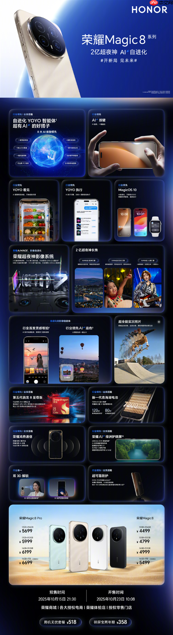 荣耀方飞:荣耀Magic8就是最爆标准版 Pro版具备Max版实力