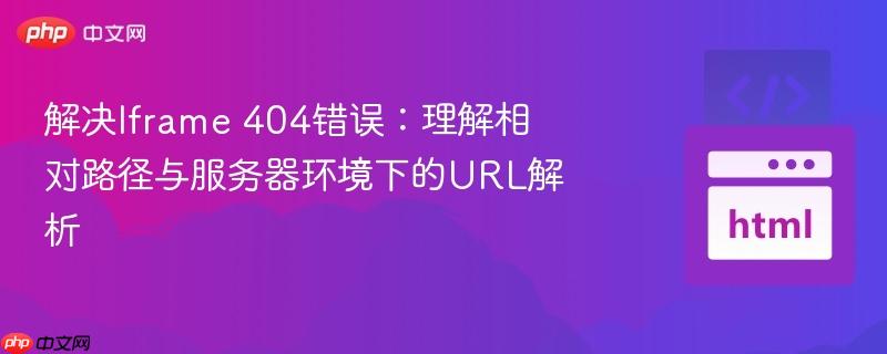 解决Iframe 404错误:理解相对路径与服务器环境下的URL解析