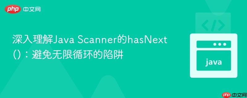深入理解Java Scanner的hasNext()：避免無限循環(huán)的陷阱