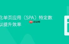 如何优化单页应用(SPA)特定数据访问以提升效率
