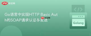 Go语言中实现HTTP Basic Auth的SOAP请求认证与发送