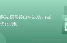 深入理解Go语言接口与io.WriteString的优化机制