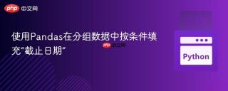 使用Pandas在分组数据中按条件填充“截止日期”