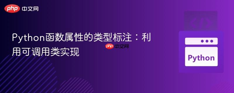 Python函数属性的类型标注:利用可调用类实现