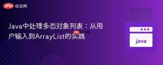 Java中处理多态对象列表：从用户输入到ArrayList的实践