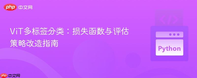 ViT多標(biāo)簽分類：損失函數(shù)與評估策略改造指南
