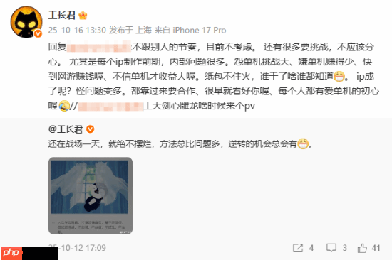 网易首款仙侠单机《剑心雕龙》确认目前不出PV!工长君称不跟节奏