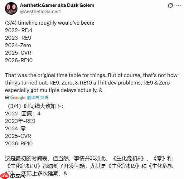 生化危机舅舅党再爆猛料：《生化危机10》已开发三年