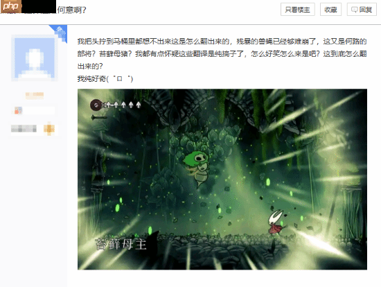 《空洞骑士：丝之歌》新基础版简中翻译遭玩家吐槽：感觉更烂了！