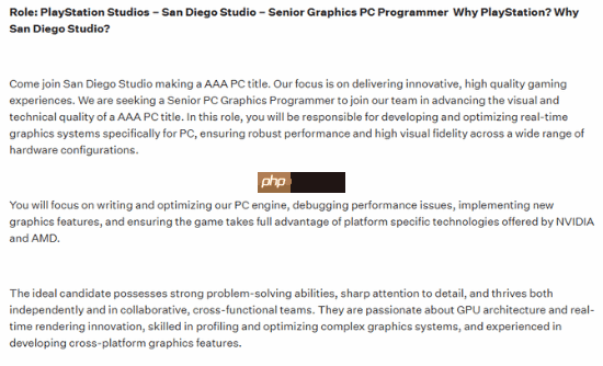 重磅转型？索尼SDS被曝正打造3A级PC游戏！