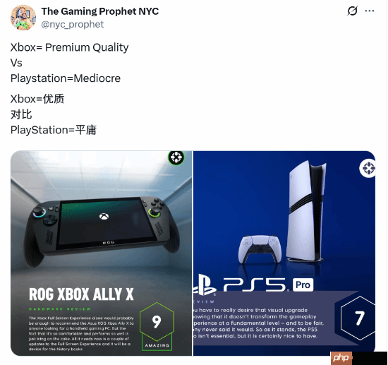 Xbox掌機(jī)9分!PS5Pro7分?IGN評(píng)分引發(fā)網(wǎng)友爭(zhēng)辯
