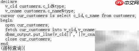 Oracle游标应用精要