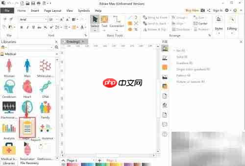 Edraw Max制作醫(yī)學(xué)報(bào)告圖
