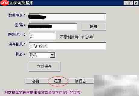 MSSQL数据库备份还原指南