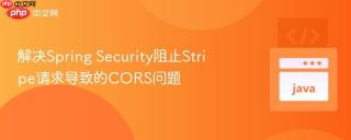 解决Spring Security阻止Stripe请求导致的CORS问题