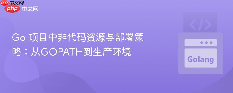 Go 项目中非代码资源与部署策略:从GOPATH到生产环境