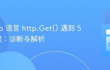 使用 Go 语言 http.Get() 遇到 500 错误：诊断与解析